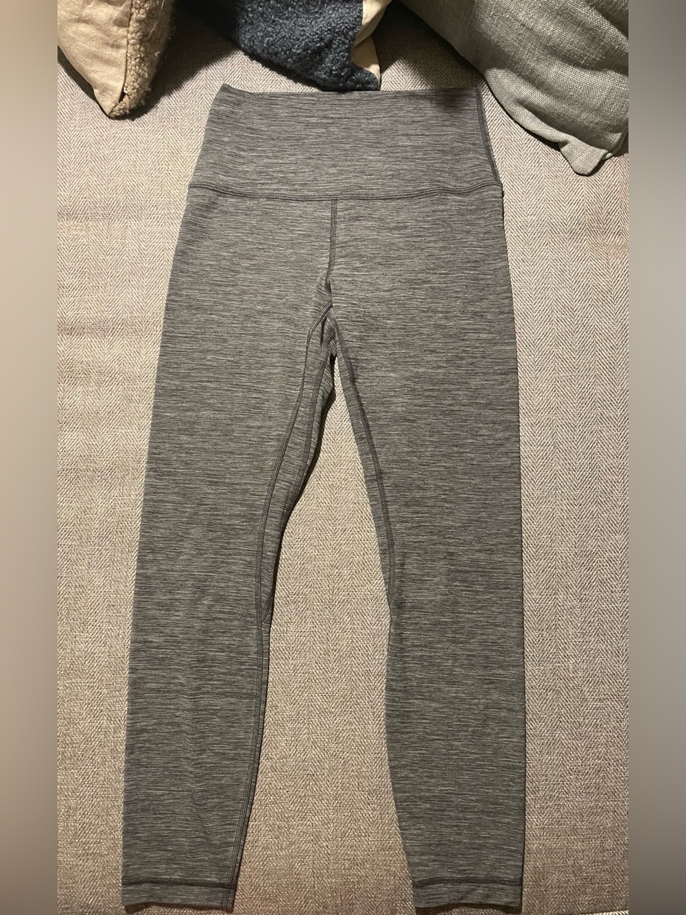 Lululemon Heathered Charcoal Gray High Rise Full Length Leggings Size 6